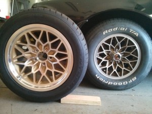 New Year One Wheels and Nitto 555 Tires compared to factory snowflakes